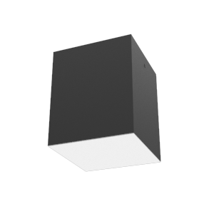 Светодиодный светильник VARTON DL-Box накладной 24 Вт 3000 К 140x140x170 мм RAL9005 черный муар с рассеивателем опал DALI
